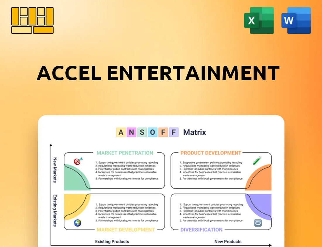 Accel Entertainment Ansoff Matrix