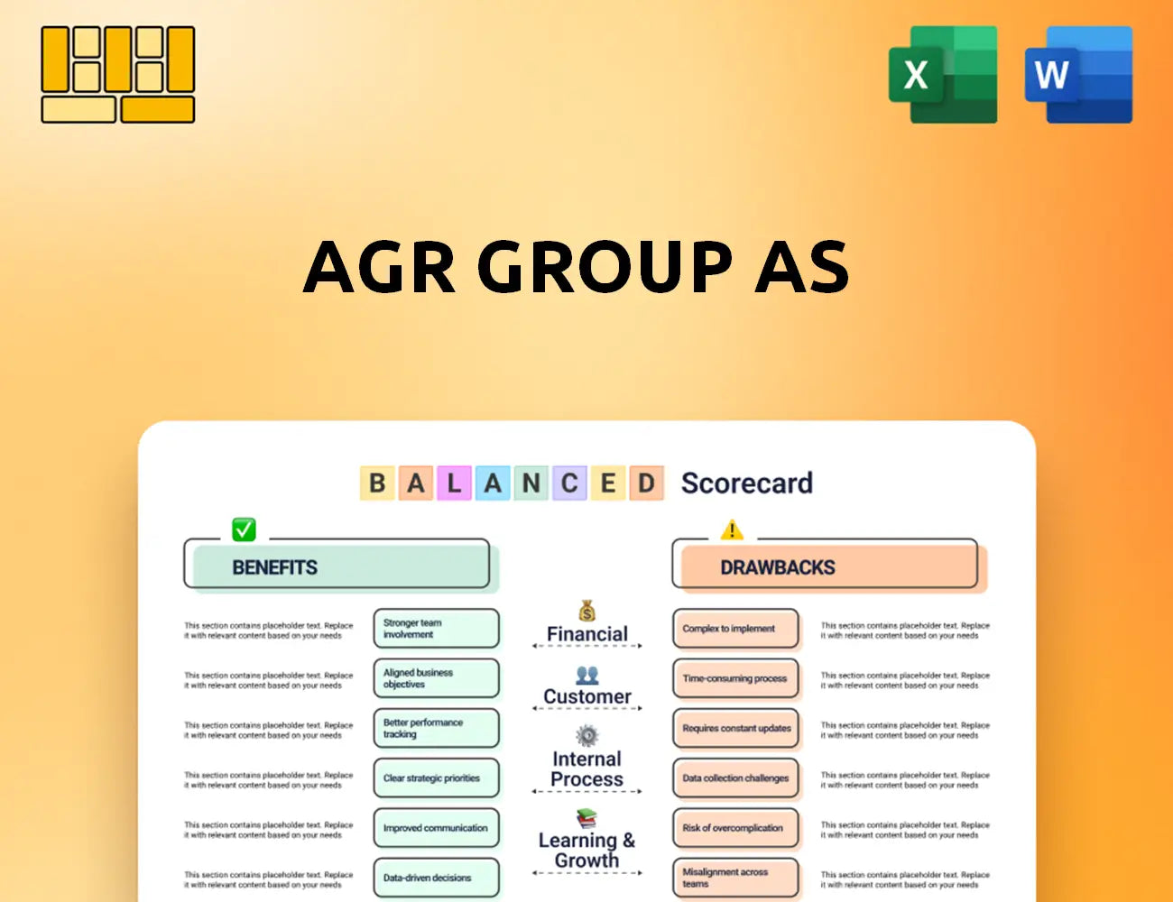 AGR Group AS Balanced Scorecard