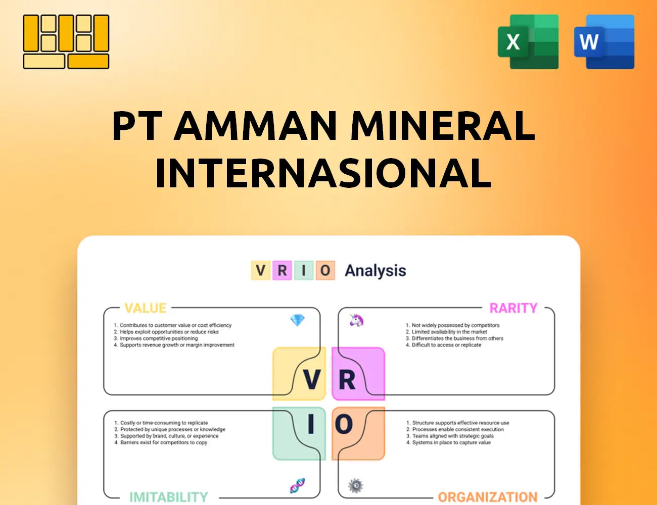PT Amman Mineral Internasional VRIO Analysis
