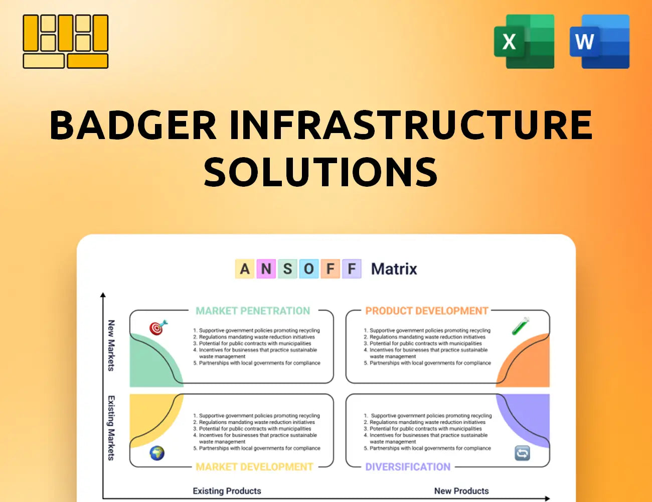 Badger Infrastructure Solutions Ansoff Matrix