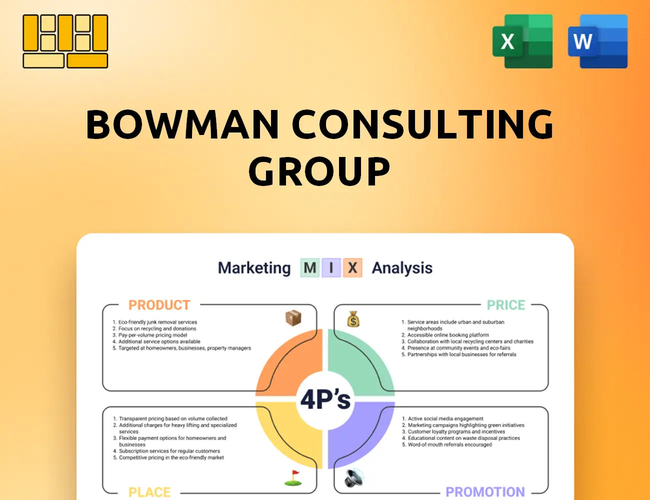 Bowman Consulting Group Marketing Mix
