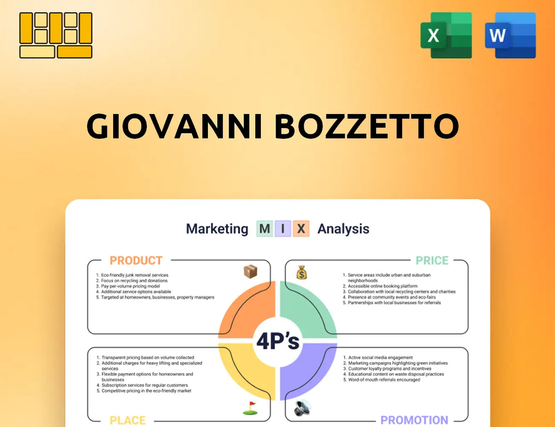 GIOVANNI BOZZETTO Marketing Mix