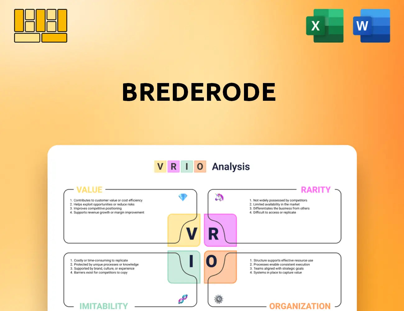 Brederode VRIO Analysis