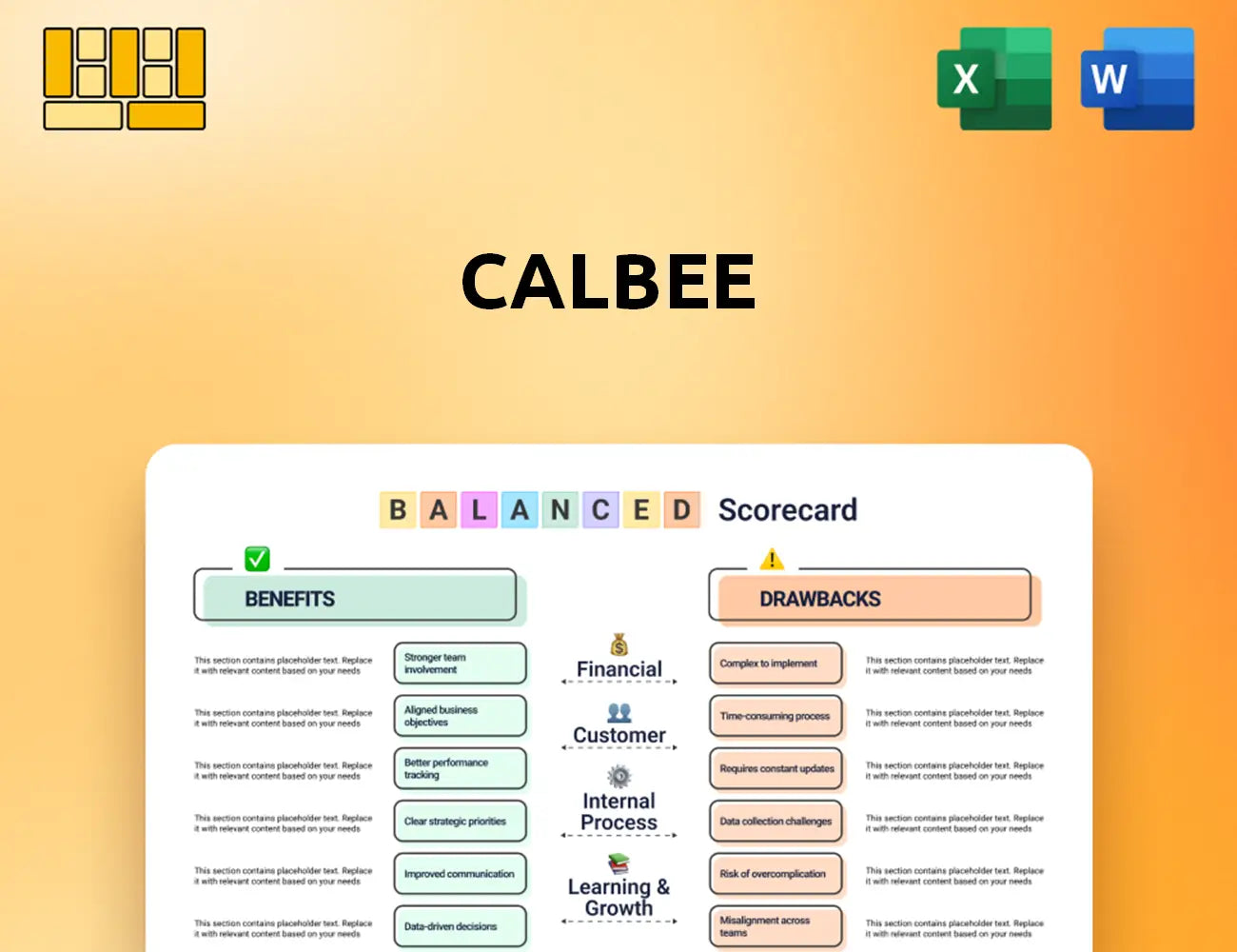 Calbee Balanced Scorecard