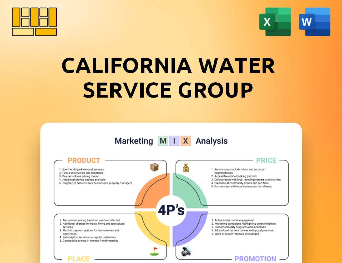 California Water Service Group Marketing Mix