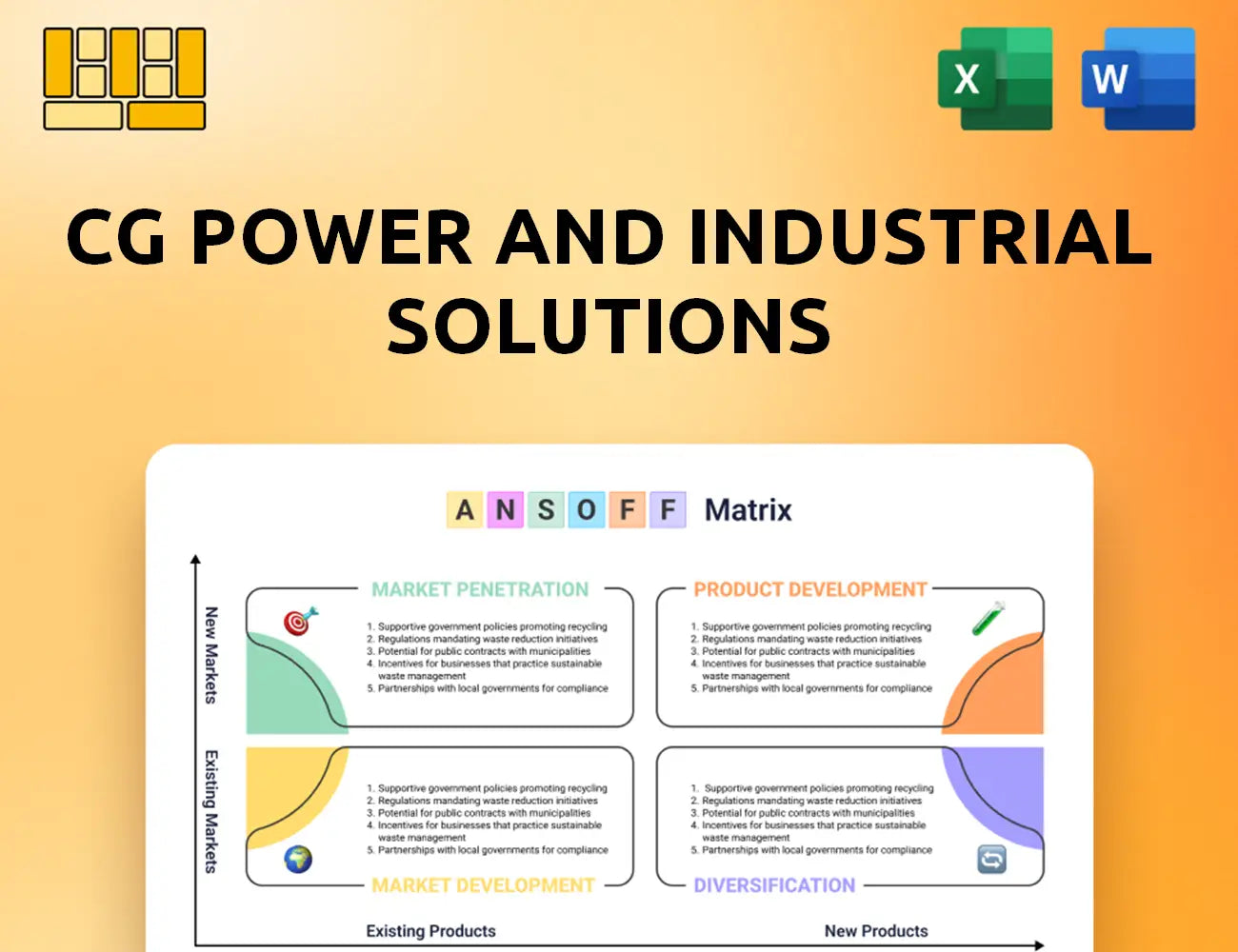 CG Power and Industrial Solutions Ansoff Matrix