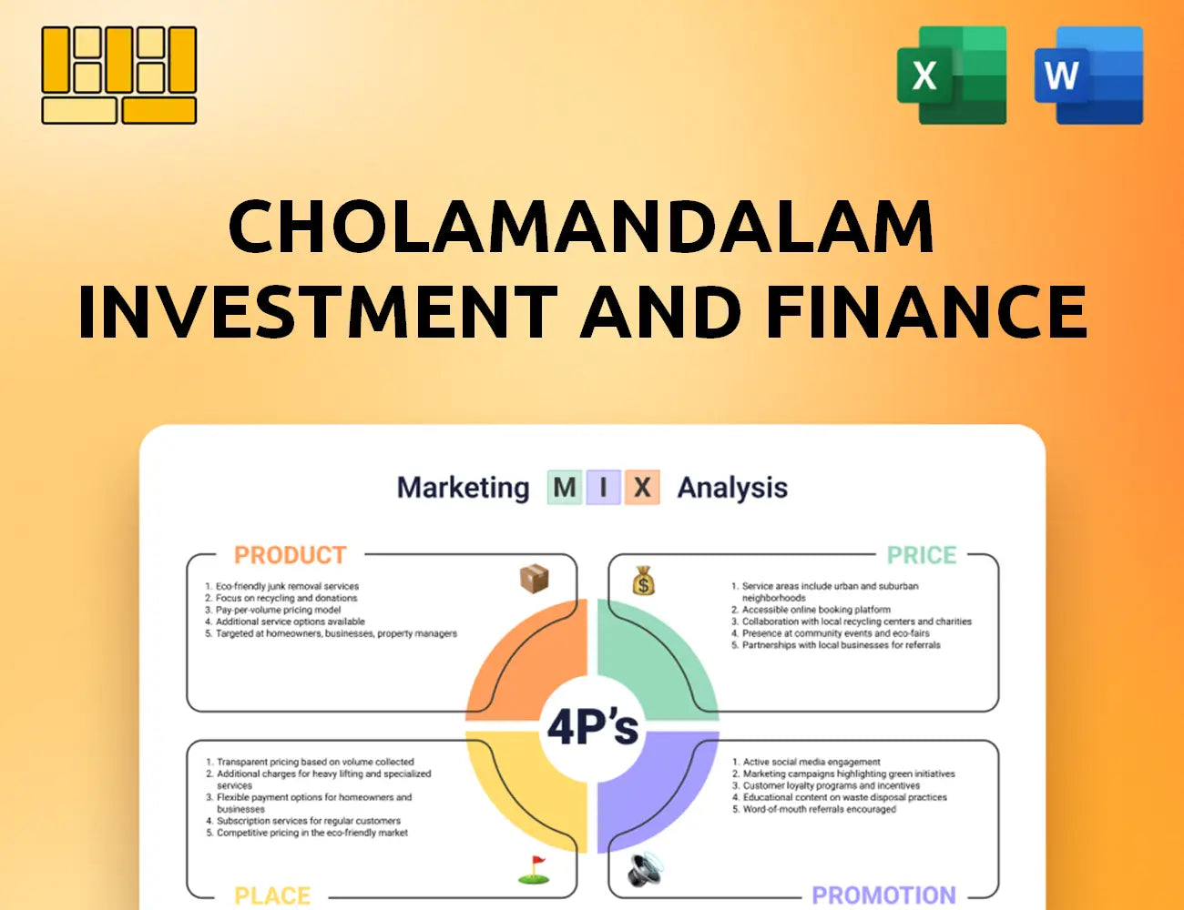 Cholamandalam Investment and Finance Marketing Mix