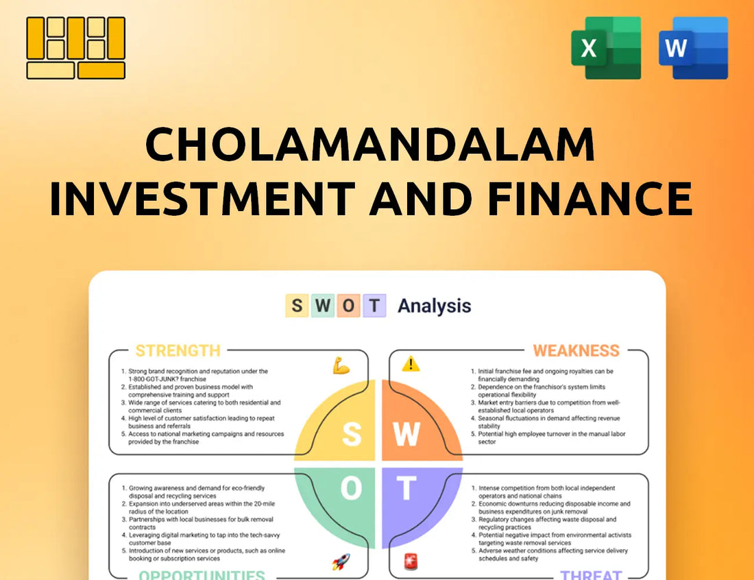 Cholamandalam Investment and Finance SWOT Analysis