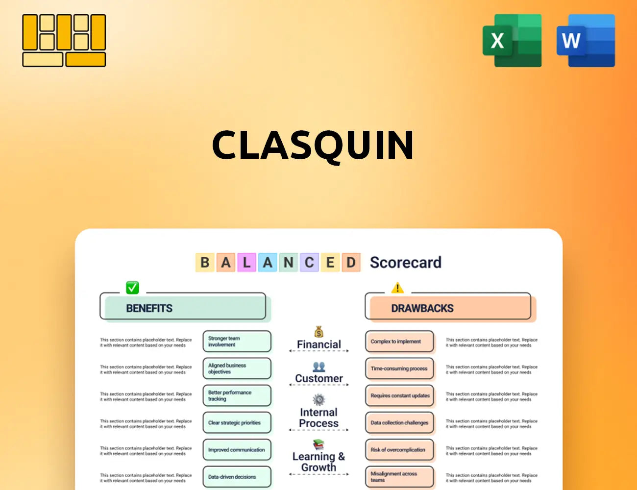 Clasquin Balanced Scorecard