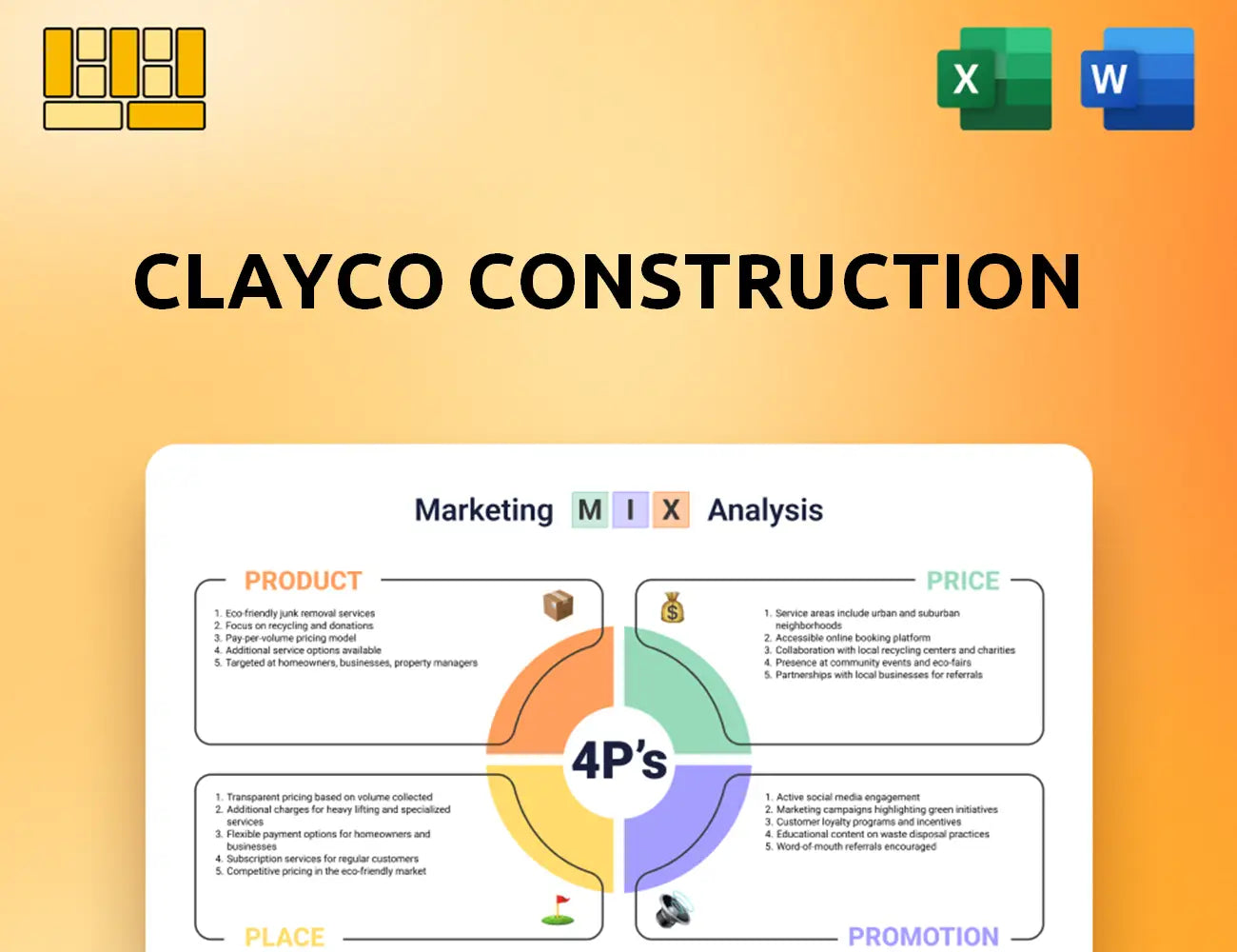 Clayco Construction Marketing Mix