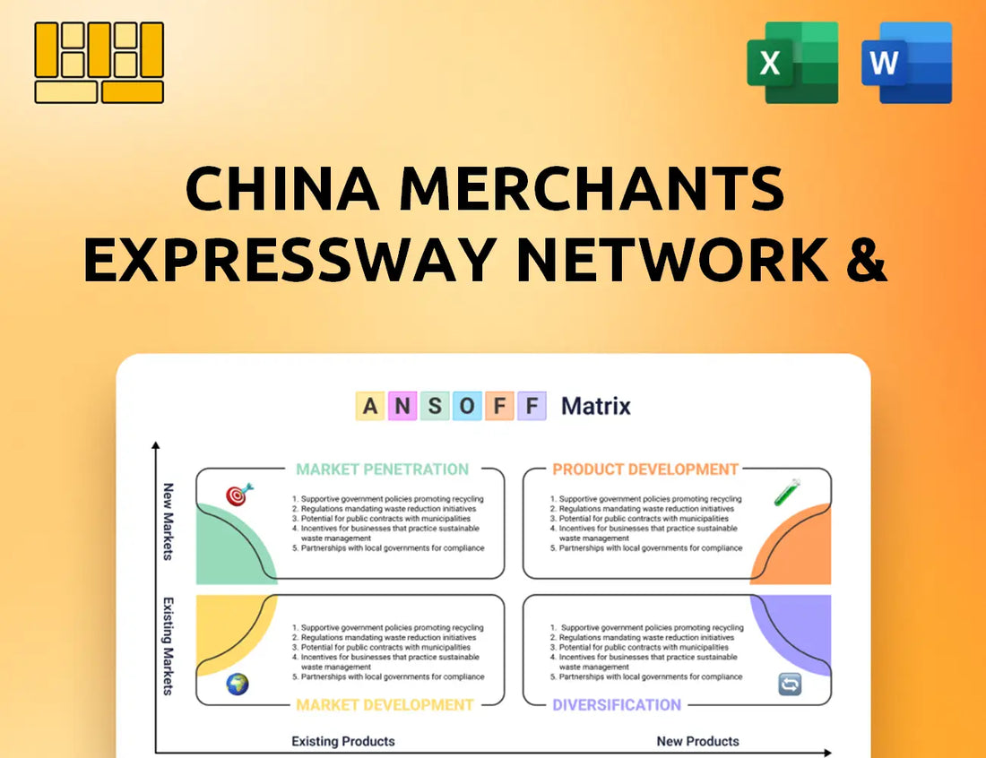 China Merchants Expressway Network & Technology Holdings Ansoff Matrix
