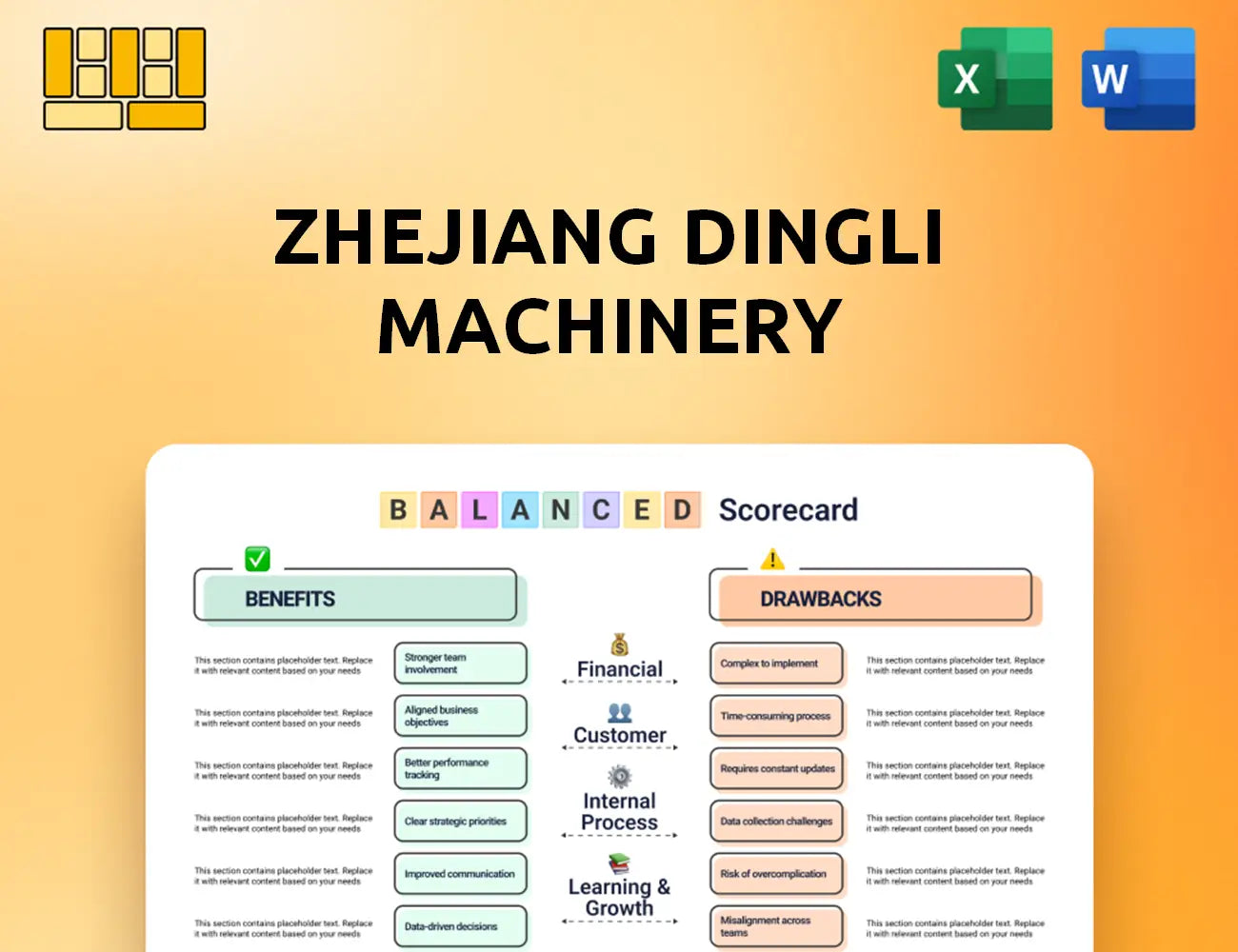 Zhejiang Dingli Machinery Balanced Scorecard