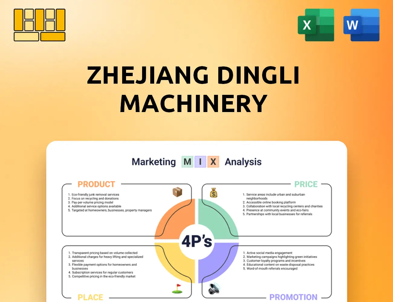 Zhejiang Dingli Machinery Marketing Mix