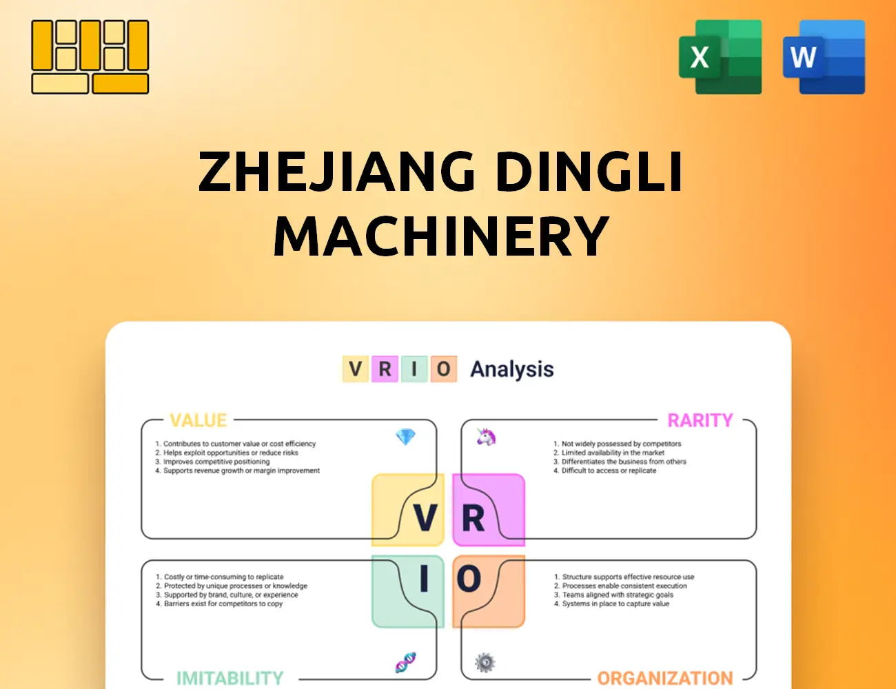 Zhejiang Dingli Machinery VRIO Analysis
