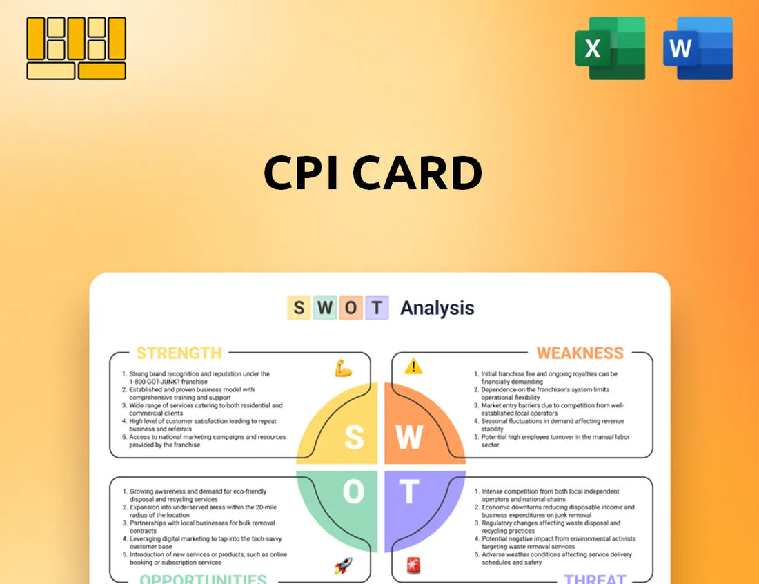 CPI Card SWOT Analysis