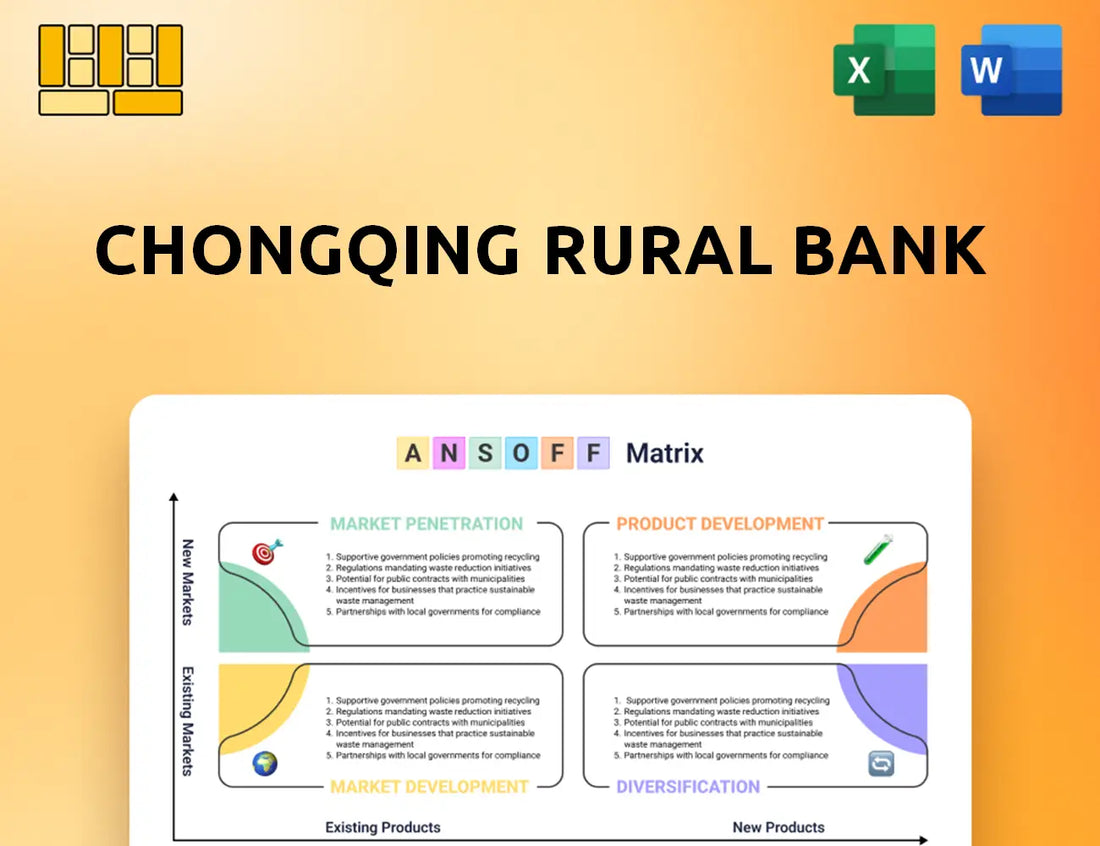 Chongqing Rural Bank Ansoff Matrix