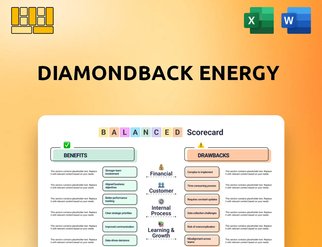 Diamondback Energy Balanced Scorecard