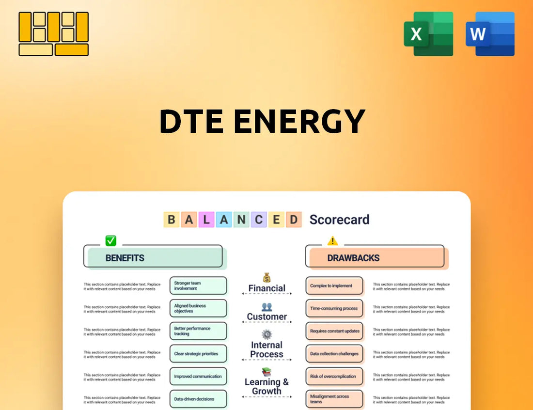 DTE Energy Balanced Scorecard