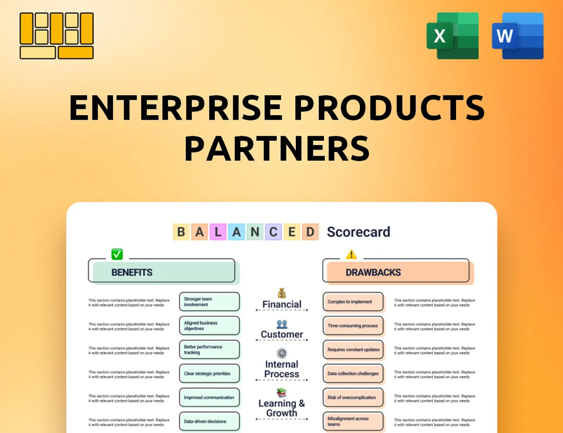 Enterprise Products Partners Balanced Scorecard