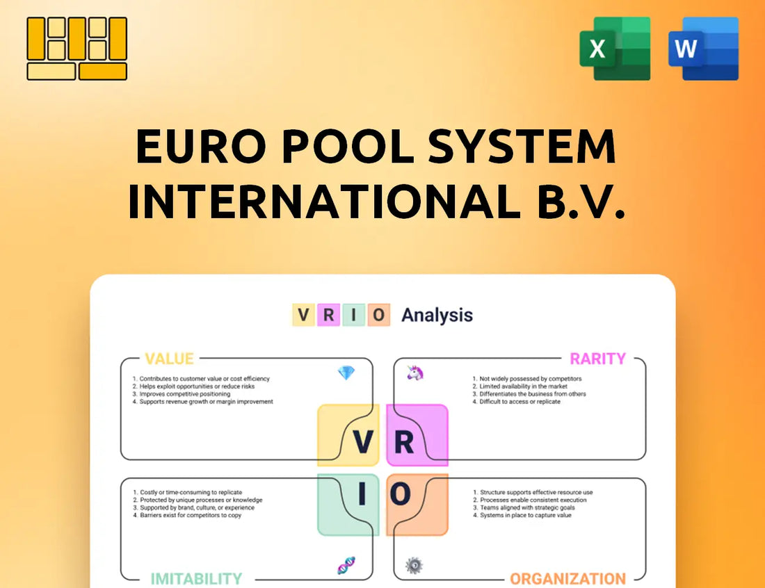 Euro Pool System International B.V. VRIO Analysis