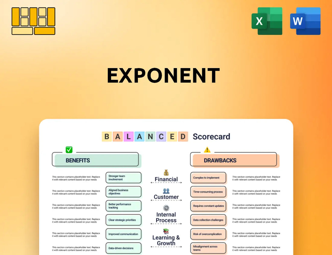 Exponent Balanced Scorecard