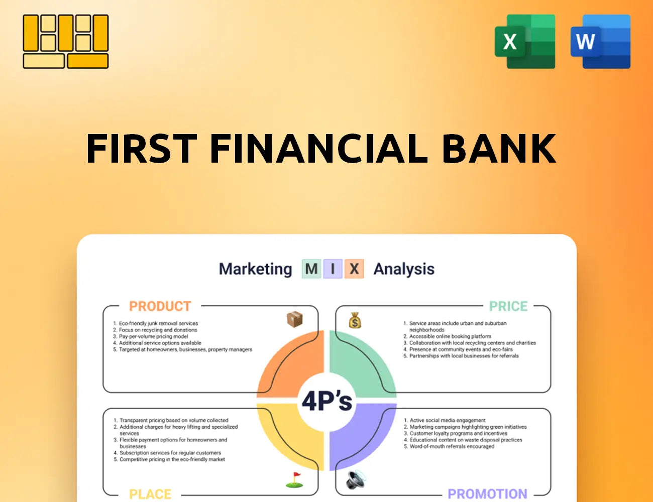 First Financial Bank Marketing Mix