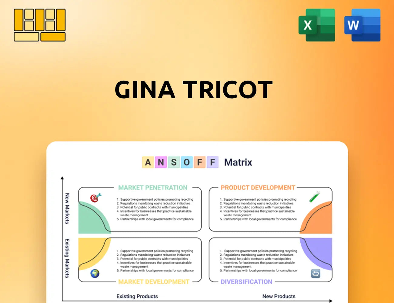 Gina Tricot Ansoff Matrix