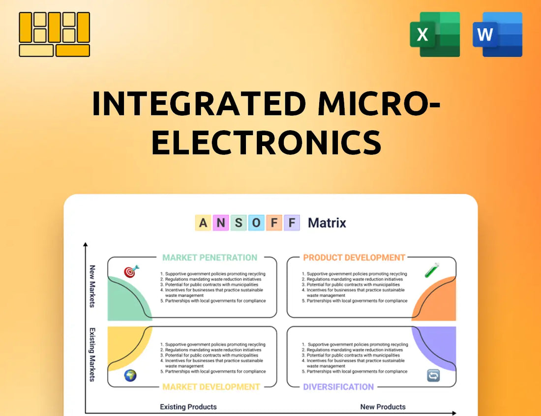 Integrated Micro-Electronics Ansoff Matrix