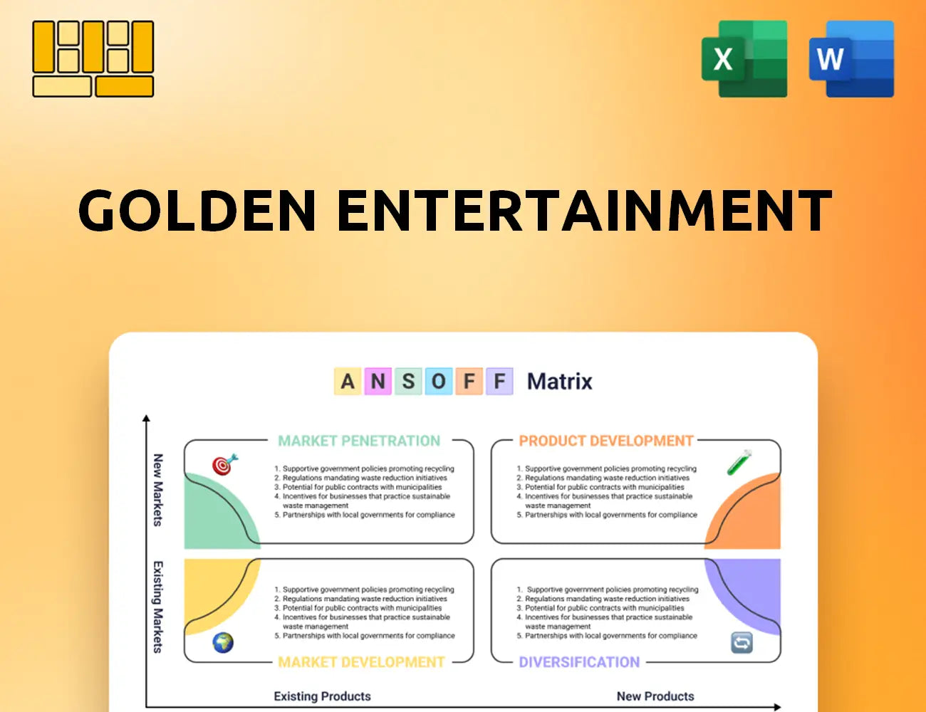 Golden Entertainment Ansoff Matrix