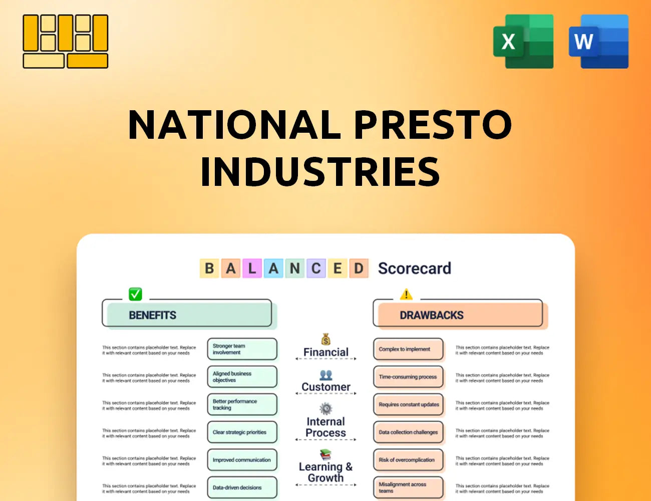 National Presto Industries Balanced Scorecard