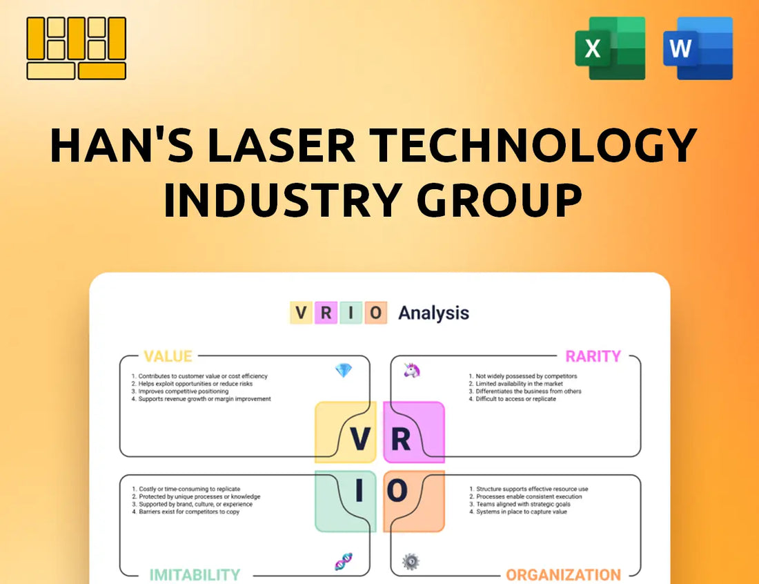 Han's Laser Technology Industry Group VRIO Analysis