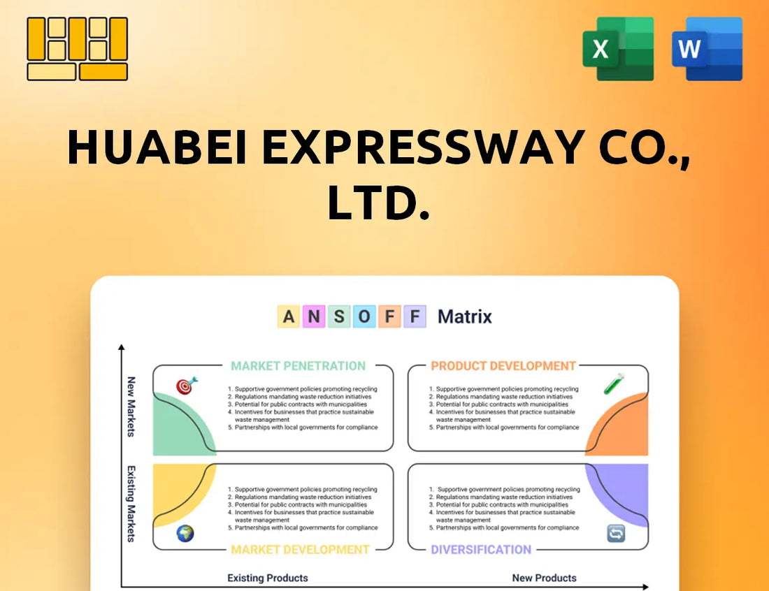 Huabei Expressway Co., Ltd. Ansoff Matrix