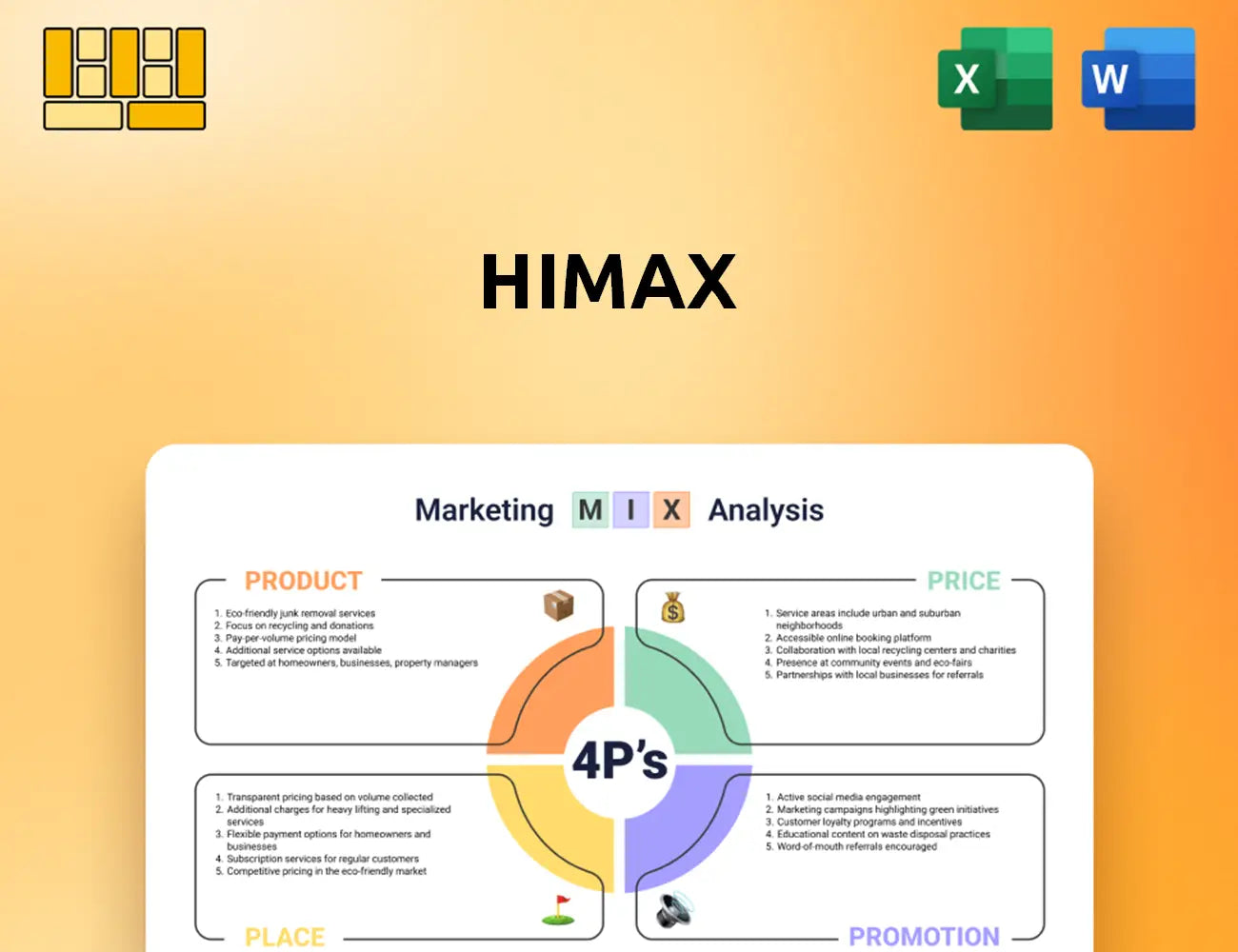 Himax Marketing Mix