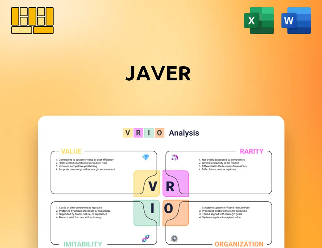 Javer VRIO Analysis