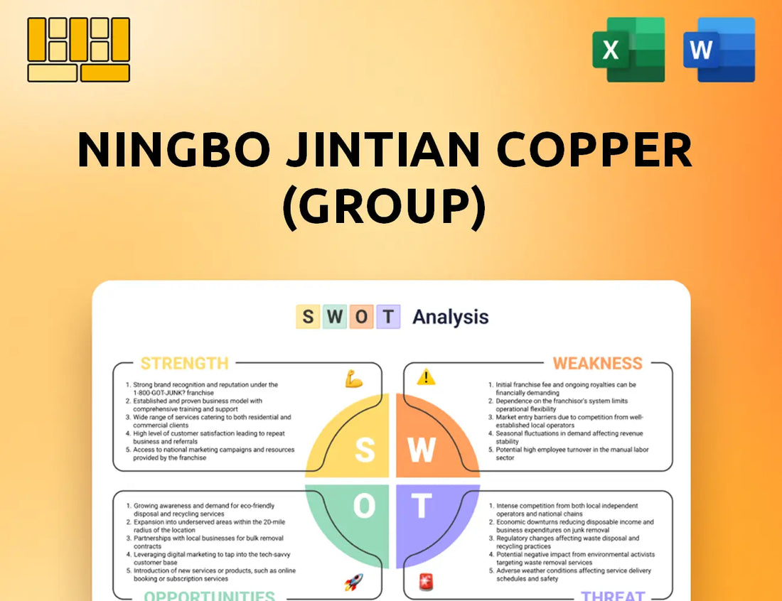 Ningbo Jintian Copper (Group) SWOT Analysis