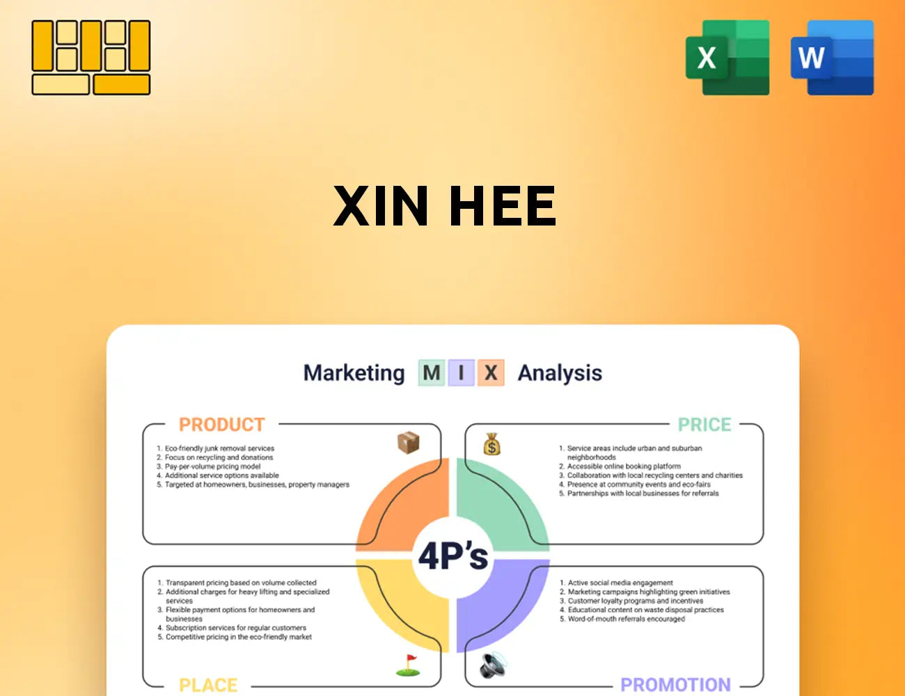 Xin Hee Marketing Mix