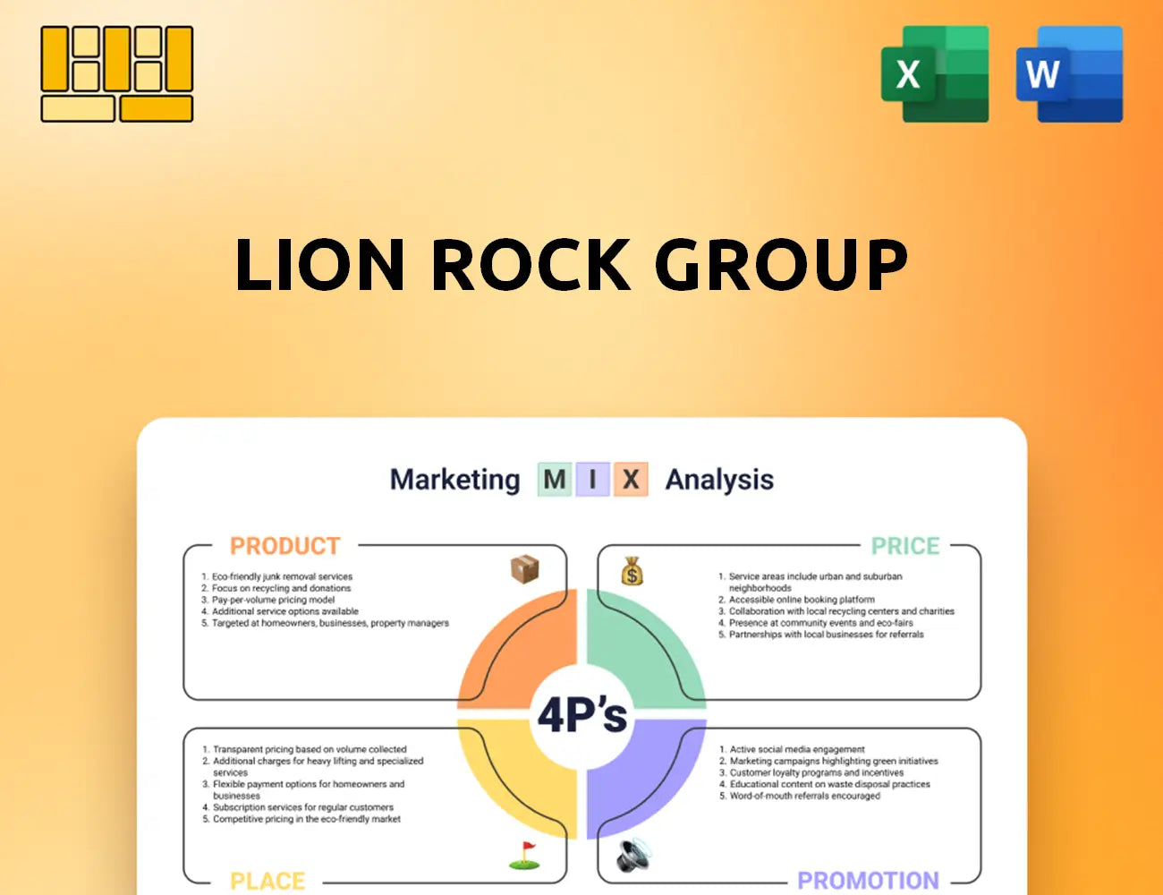 Lion Rock Group Marketing Mix