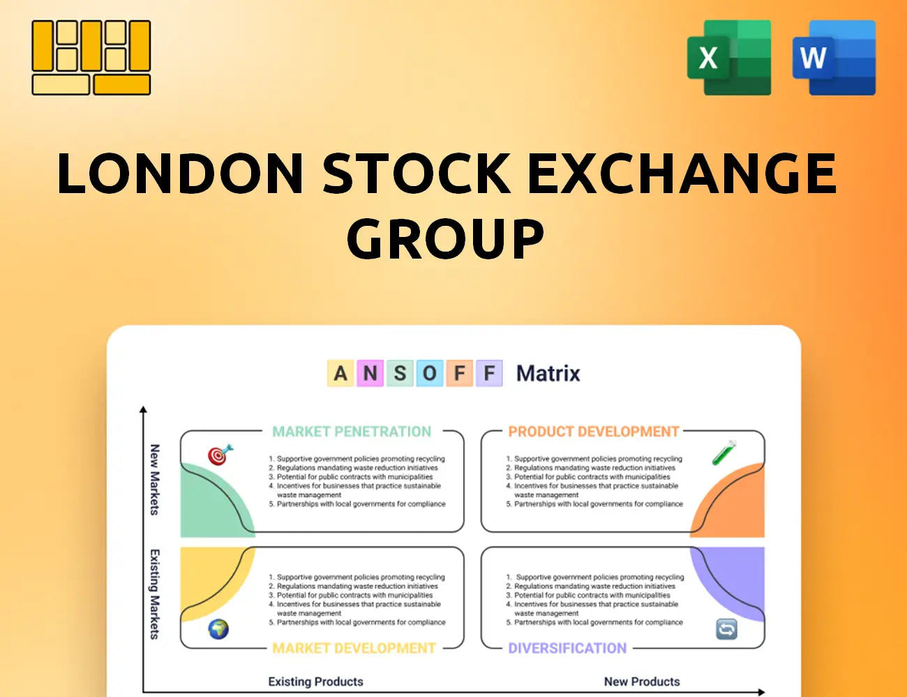 London Stock Exchange Group Ansoff Matrix