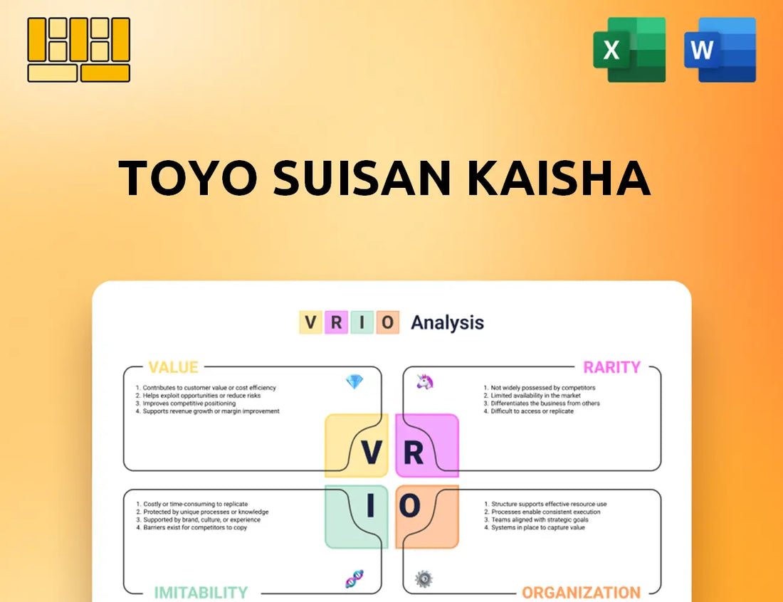 Toyo Suisan Kaisha VRIO Analysis