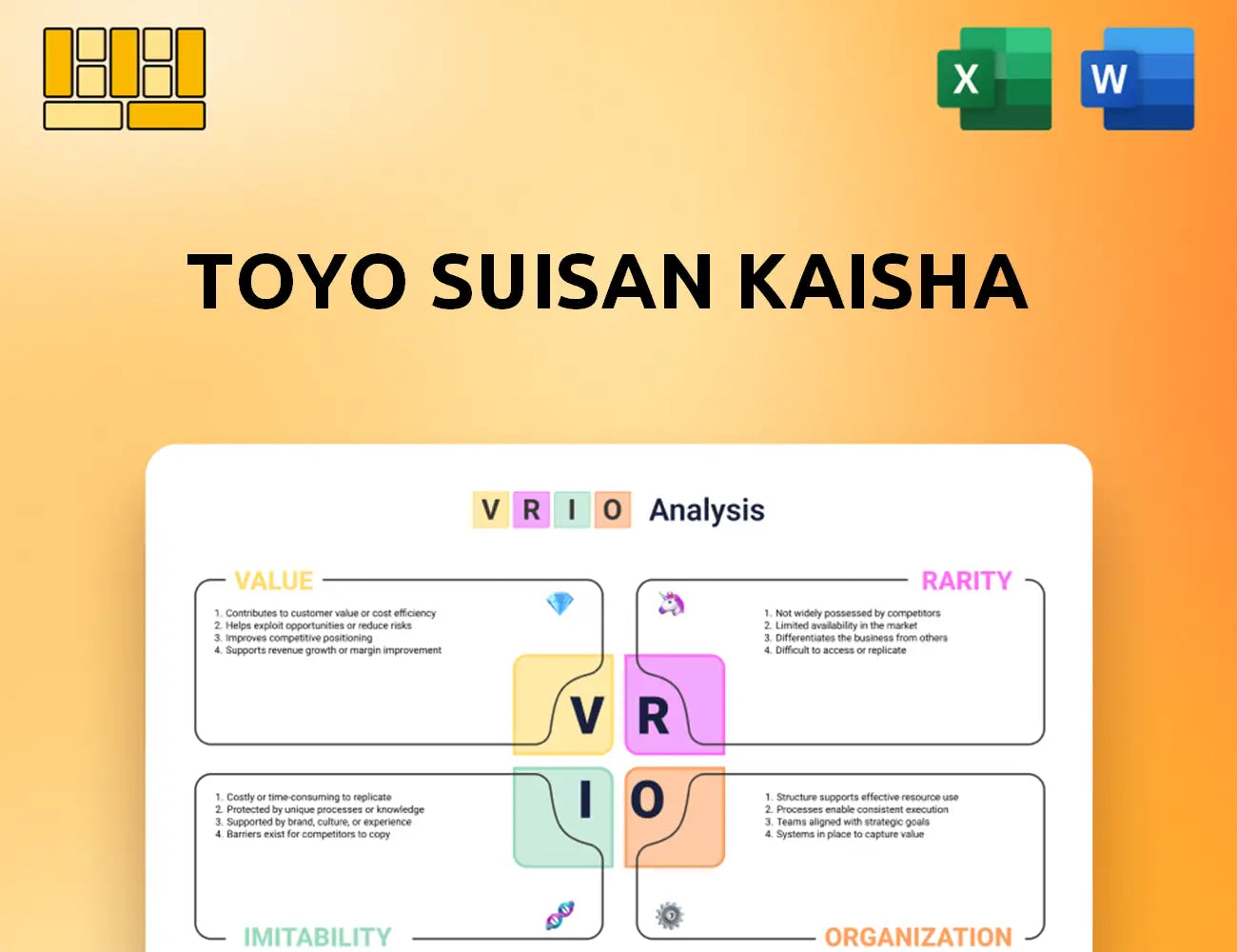 Toyo Suisan Kaisha VRIO Analysis