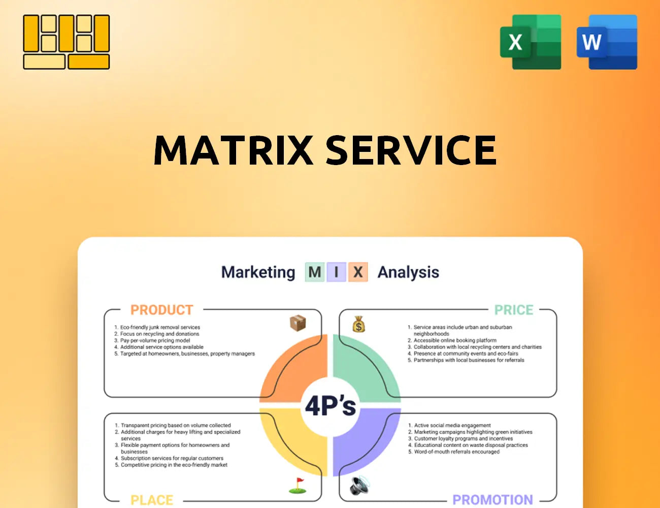 Matrix Service Marketing Mix