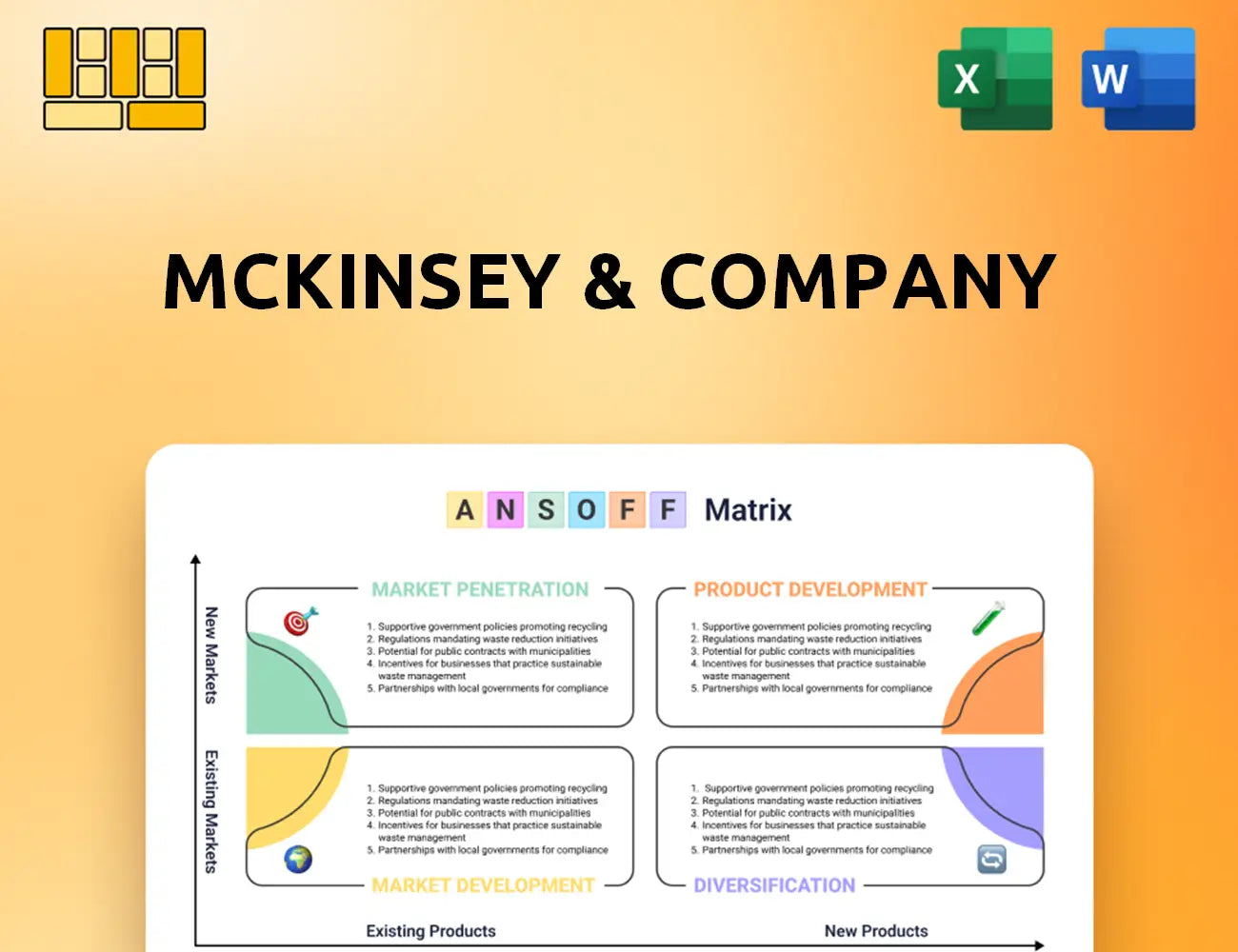 McKinsey & Company Ansoff Matrix