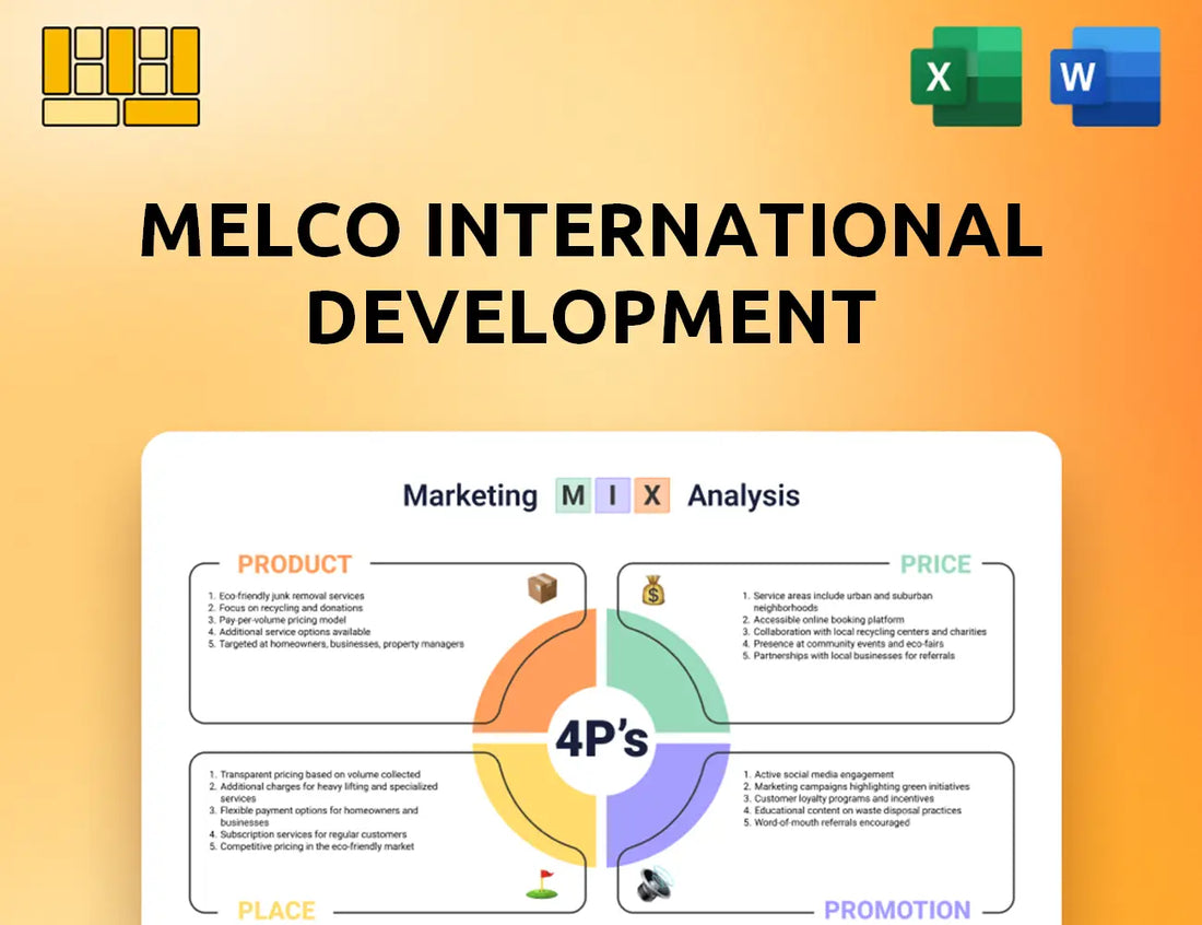Melco International Development Marketing Mix