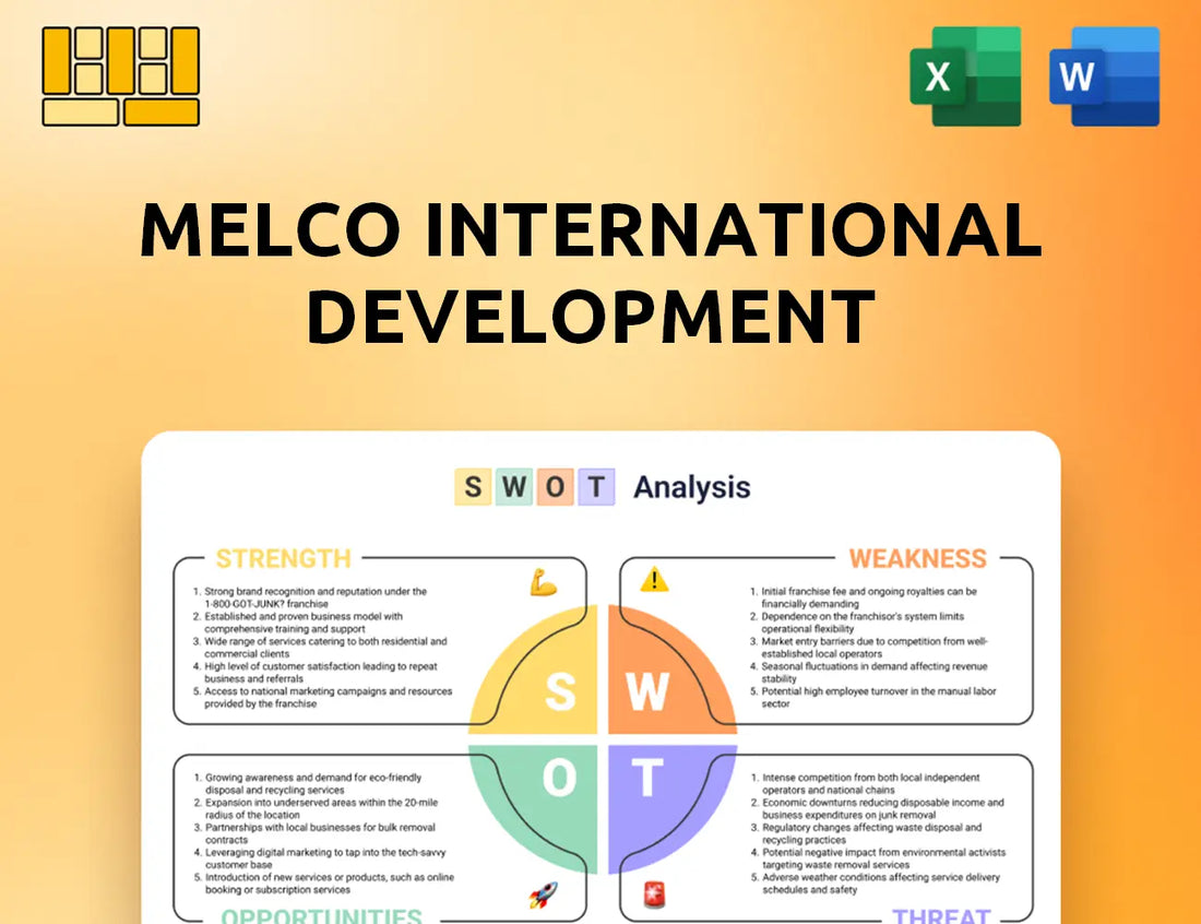 Melco International Development SWOT Analysis