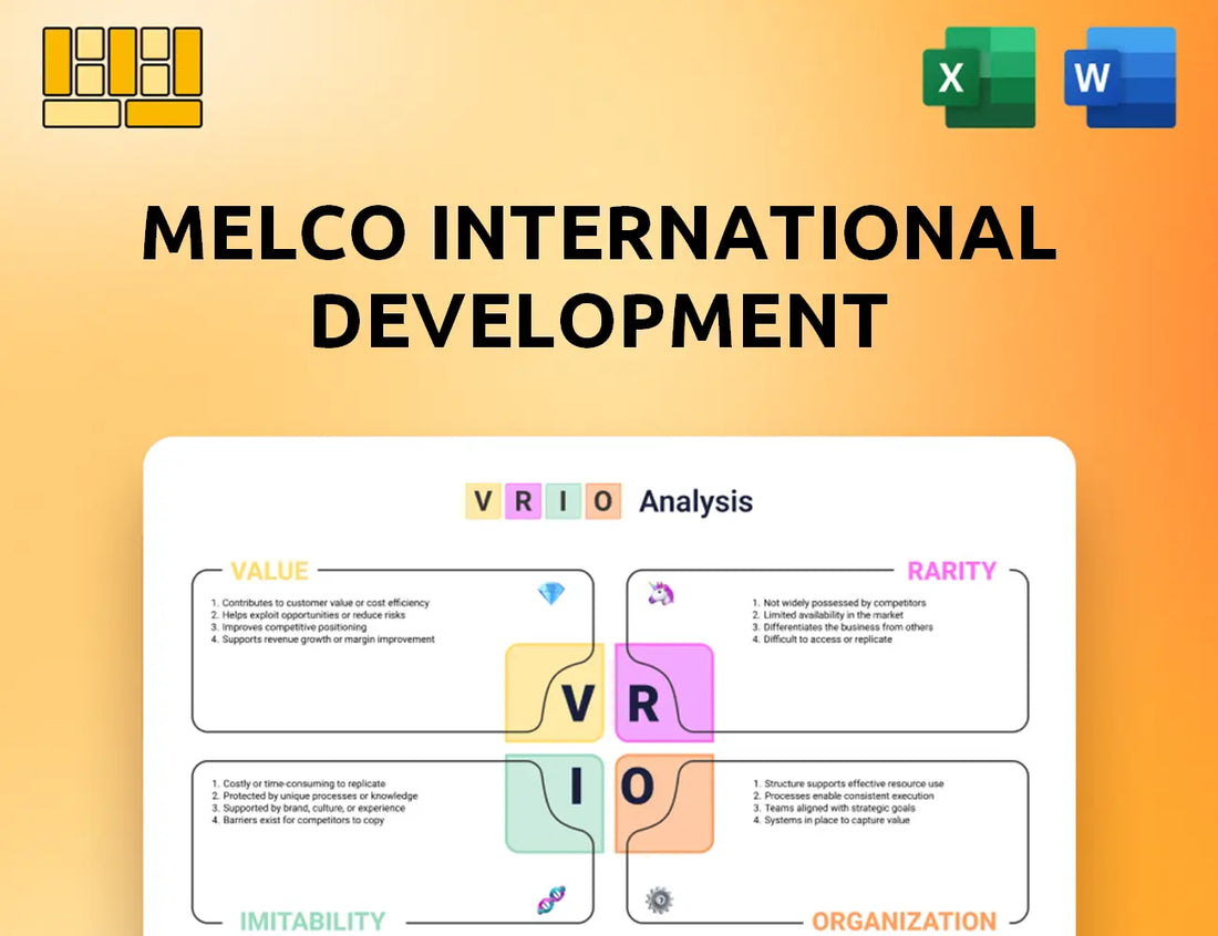 Melco International Development VRIO Analysis