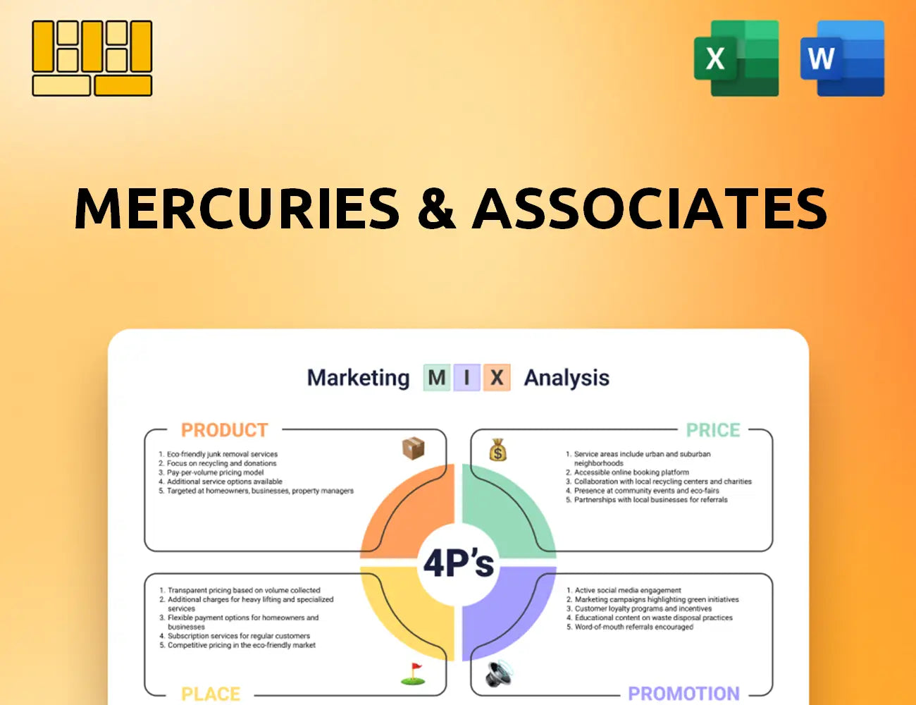 Mercuries & Associates Marketing Mix