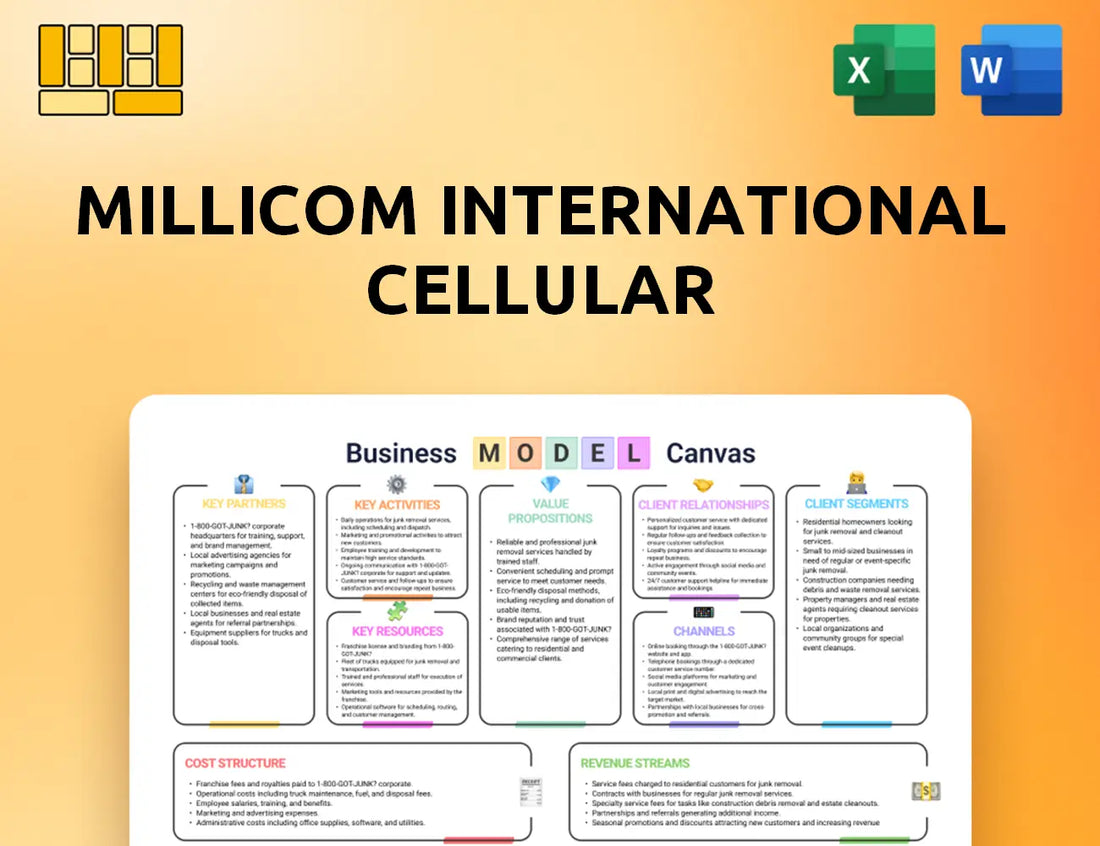 Millicom International Cellular Business Model Canvas