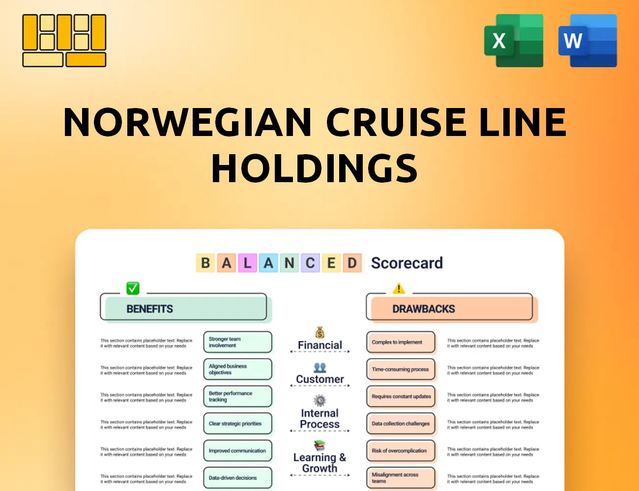 Norwegian Cruise Line Holdings Balanced Scorecard