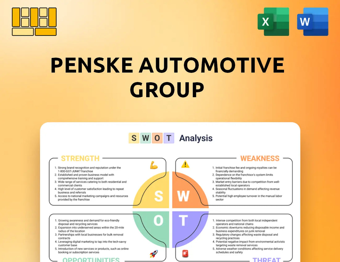 Penske Automotive Group SWOT Analysis