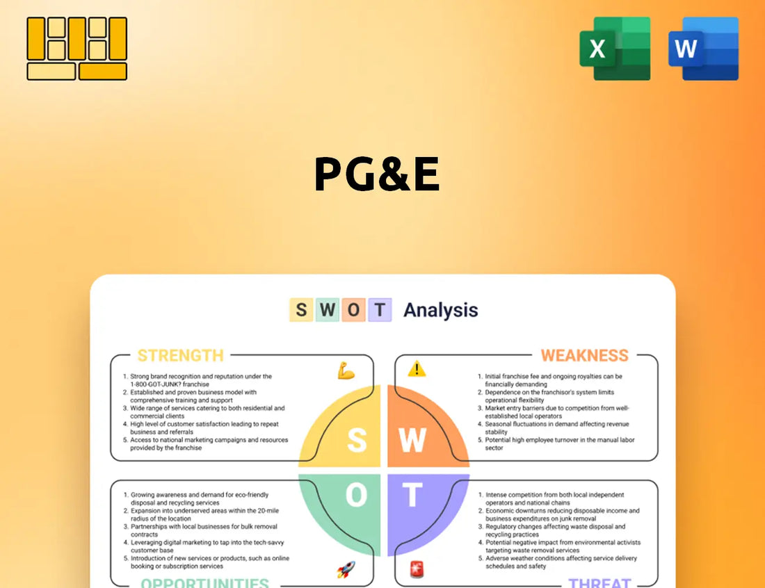 PG&E SWOT Analysis